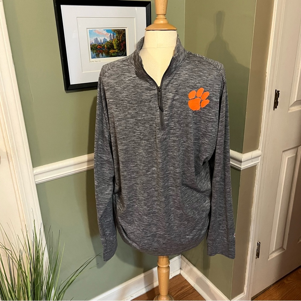 Men’s Champion Quarter Zip Clemson Pullover